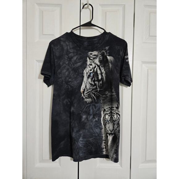 The mountain small men's gray tiger print tshirt - Picture 1 of 5